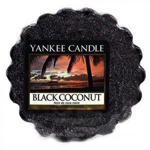 Yankee Candle, Black Coconut, cera da fondere, candele profumate, profumi, regalo, colori, candele americane, cocco, palma, nero