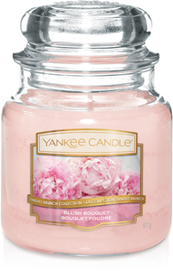 Yankee Candle, Blush Bouquet, rosa, giara media, candele profumate, profumi, regalo, colori, candele americane, fiori 