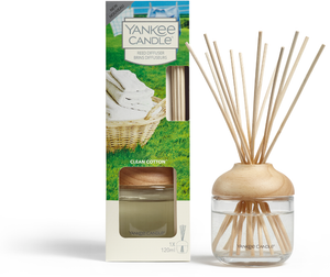 Yankee Candle, clean cotton, reed diffuser, candele profumate, profumi, regalo, colori, candele americane