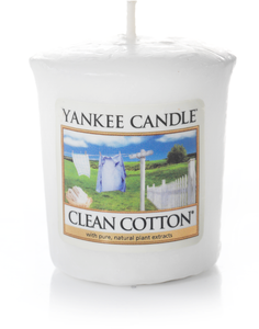 Yankee Candle, clean cotton, sampler, candele profumate, profumi, regalo, colori, candele americane