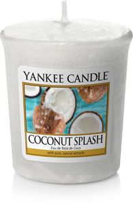 Yankee Candle, coconut splash, sampler, candele profumate, profumi, regalo, colori, candele americane