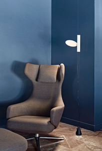 Flos Ok cromo sospensione con tirante in acciaio a LED design minimal moderno lettura poltrona