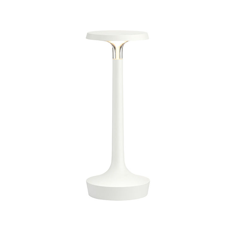 Flos Bon Jour Unplugged lampada ricaricabile da tavolo design bianco