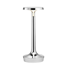 Carica l&#39;immagine nel visualizzatore di Gallery, Flos Bon Jour Unplugged lampada ricaricabile da tavolo design cromo