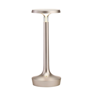 Flos Bon Jour Unplugged lampada ricaricabile da tavolo design cromo opaco