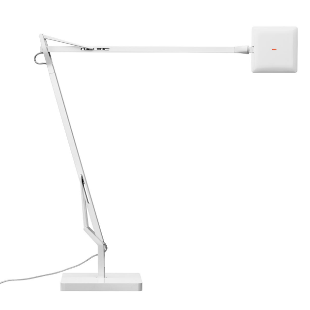 Lampada da tavolo o scrivania Flos Kelvin EDGE bianco a braccio illuminazione a led