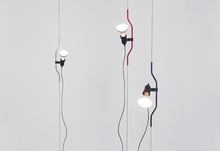 Carica l&#39;immagine nel visualizzatore di Gallery, Flos Parentesi lampada a sospensione lettura rosso nero bianco 
