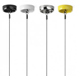 Flos Ok multicolor rosone sospensione con tirante in acciaio a LED design minimal moderno