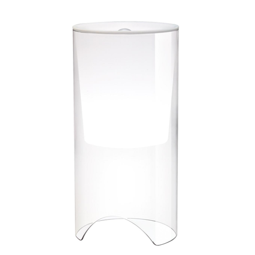 Lampada da tavolo in cristallo e vetro opalino a led Flos Aoy Castiglioni