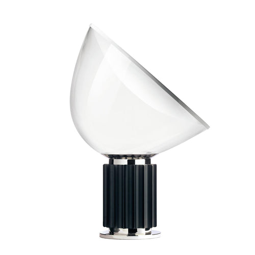 Lampada da tavolo o da terra Flos Taccia colore nero e cromato design moderno