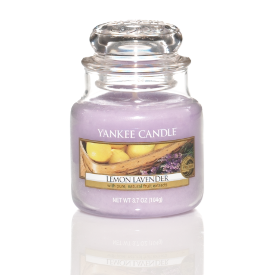 Yankee Candle, Lemon Lavender, giara piccola, candele profumate, profumi, regalo, colori, candele americane, limone, lavanda