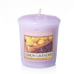 Yankee Candle, Lemon Lavender, sampler, candele profumate, profumi, regalo, colori, candele americane, limone, lavanda
