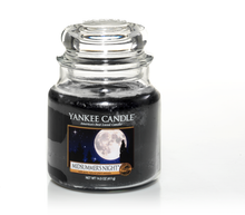 Carica l&#39;immagine nel visualizzatore di Gallery, Yankee Candle, Midsummers Night, giara media, candele profumate, profumi, regalo, colori, candele americane, nero, uomo, luna