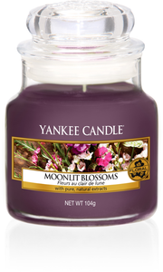 Yankee Candle, Moonlit Blossoms, giara piccola, candele profumate, profumi, regalo, colori, candele americane, fiori