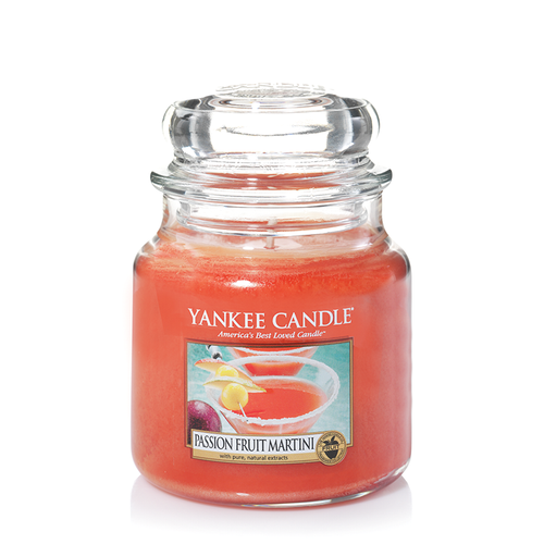 Yankee Candle, Passion Fruit Martini, giara media, candele profumate, profumi, regalo, colori, candele americane 