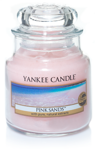 Yankee Candle, Pink Sands, rosa, mare, spiaggia, giara piccola, candele profumate, profumi, regalo, colori, candele americane 