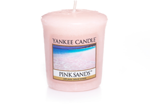 Yankee Candle, Pink Sands, rosa, mare, spiaggia, sampler, candele profumate, profumi, regalo, colori, candele americane 