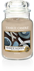 Yankee Candle, Seaside Woods, giara grande, candele profumate, profumi, regalo, colori, candele americane 