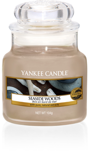 Yankee Candle, Seaside Woods, giara piccola, candele profumate, profumi, regalo, colori, candele americane 