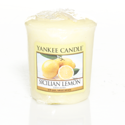 Yankee Candle, Sicilian Lemon, sampler, candele profumate, profumi, regalo, colori, candele americane