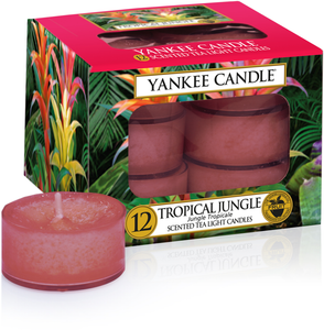 Yankee Candle, Tropical Jungle, tropicale, giungla, tea light, candele profumate, profumi, regalo, colori, candele americane 