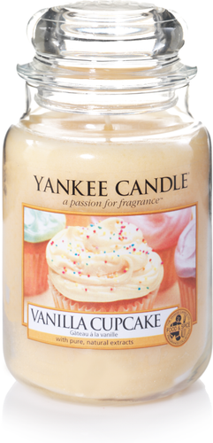 Yankee Candle, Vanilla Cupcake, vaniglia, giara grande, candele profumate, profumi, regalo, colori, candele americane 