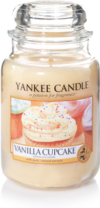 Yankee Candle, Vanilla Cupcake, vaniglia, giara grande, candele profumate, profumi, regalo, colori, candele americane 
