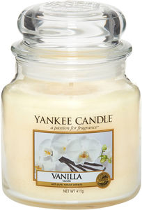 Yankee Candle, vanilla, giara media, candele profumate, profumi, regalo, colori, candele americane