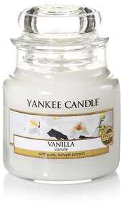 Yankee Candle, vanilla, giara piccola, candele profumate, profumi, regalo, colori, candele americane
