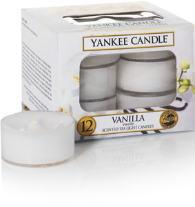 Yankee Candle, vanilla, vaniglia, tea light, candele profumate, profumi, regalo, colori, candele americane