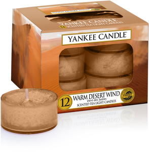 Yankee Candle, Warm Desert Wind, tea light, candele profumate, profumi, regalo, colori, candele americane 